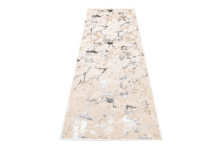 Alfombra de Pasillo Crystal Beige Gris Abstracto