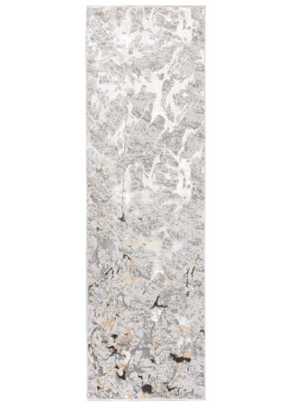 Alfombra de Pasillo Crystal Gris Beige Abstracto