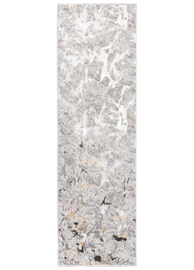 Alfombra de Pasillo Crystal Gris Beige Abstracto