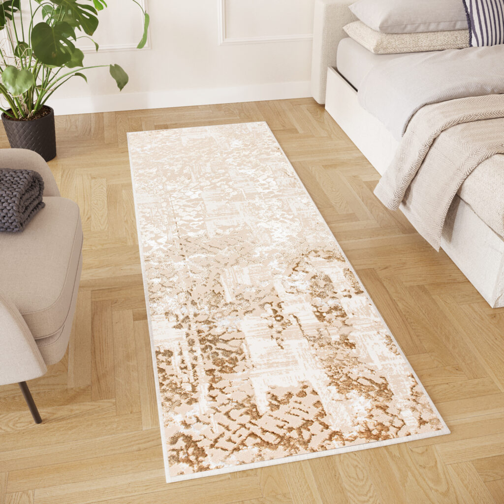 Alfombra de Pasillo Crystal Beige Retro