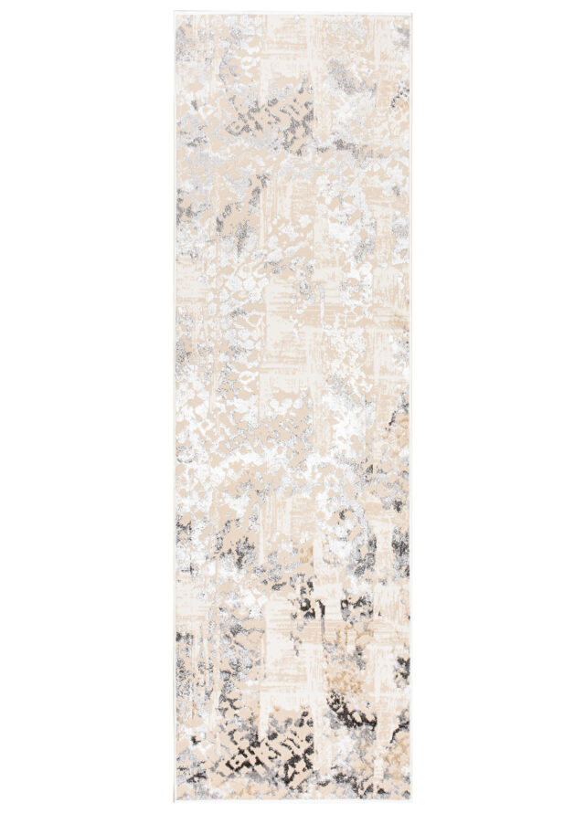 Alfombra de Pasillo Crystal Beige Gris Retro