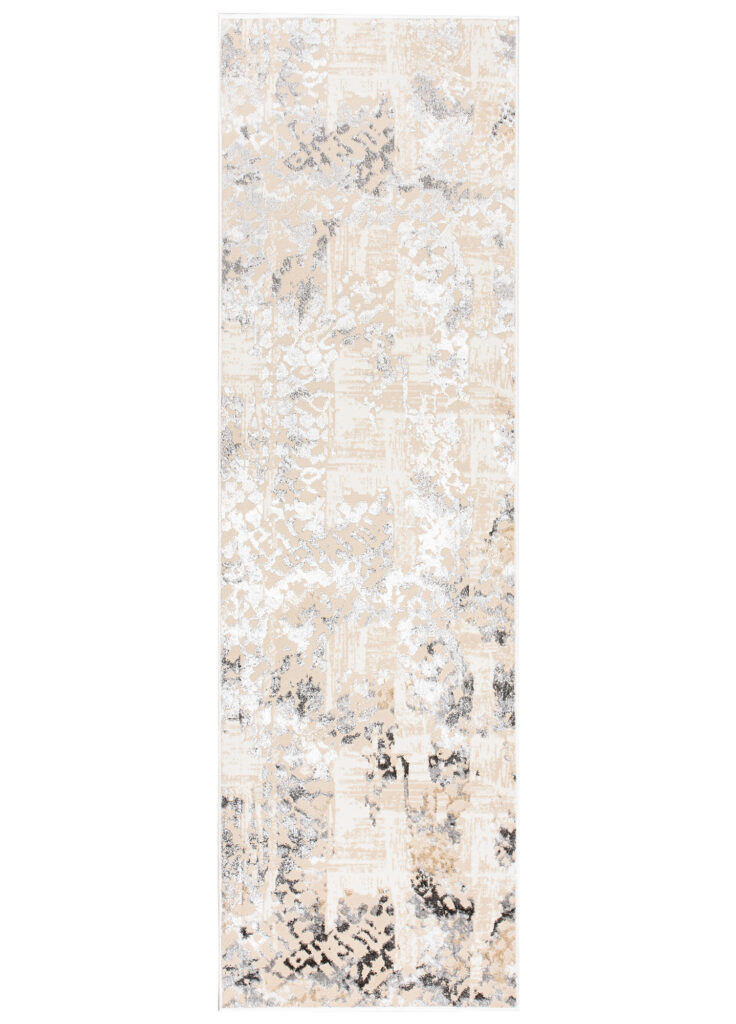 Alfombra de Pasillo Crystal Beige Gris Retro