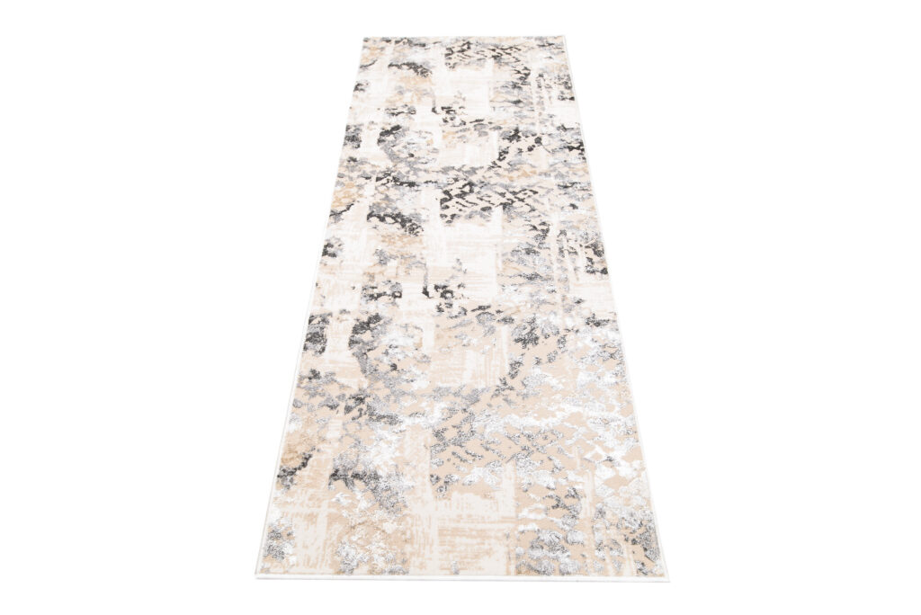 Alfombra de Pasillo Crystal Beige Gris Retro