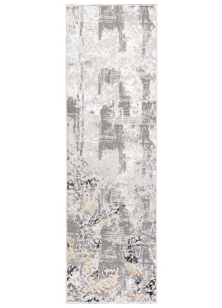 Alfombra de Pasillo Crystal Gris oscuro Retro