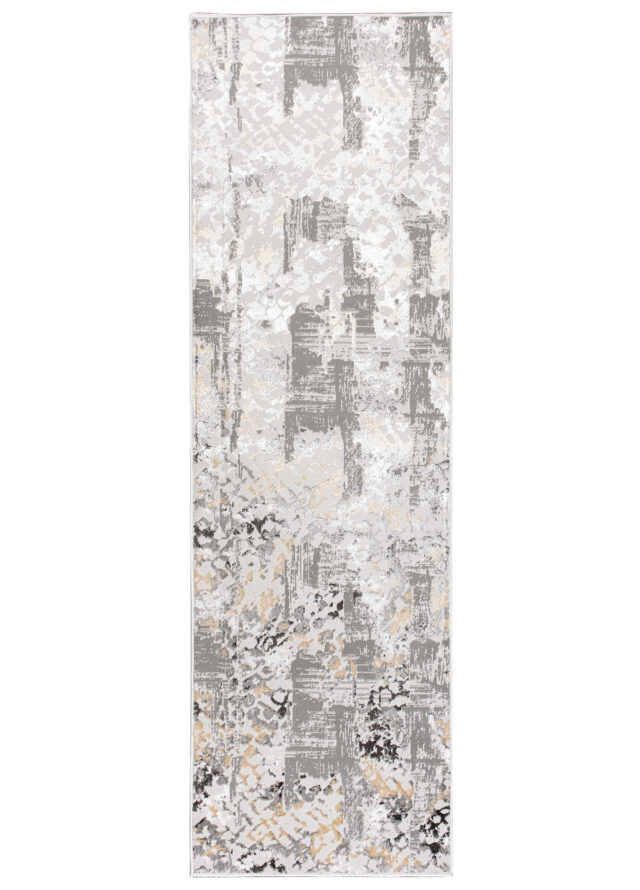 Alfombra de Pasillo Crystal Gris oscuro Retro
