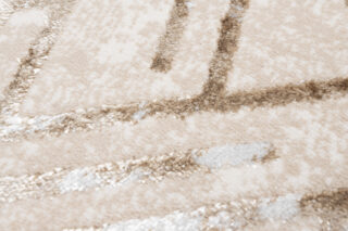Alfombra de Pasillo Crystal Beige Marrón Rombos
