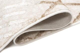 Alfombra de Pasillo Crystal Beige Marrón Rombos