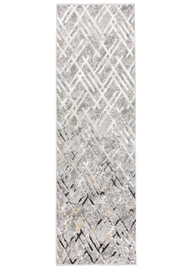 Alfombra de Pasillo Crystal Gris oscuro Rombos