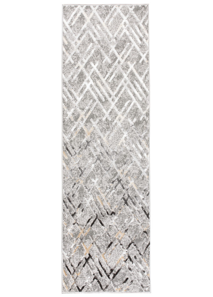 Alfombra de Pasillo Crystal Gris oscuro Rombos