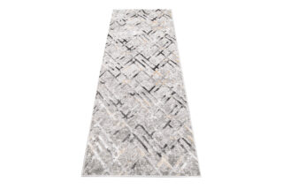Alfombra de Pasillo Crystal Gris oscuro Rombos