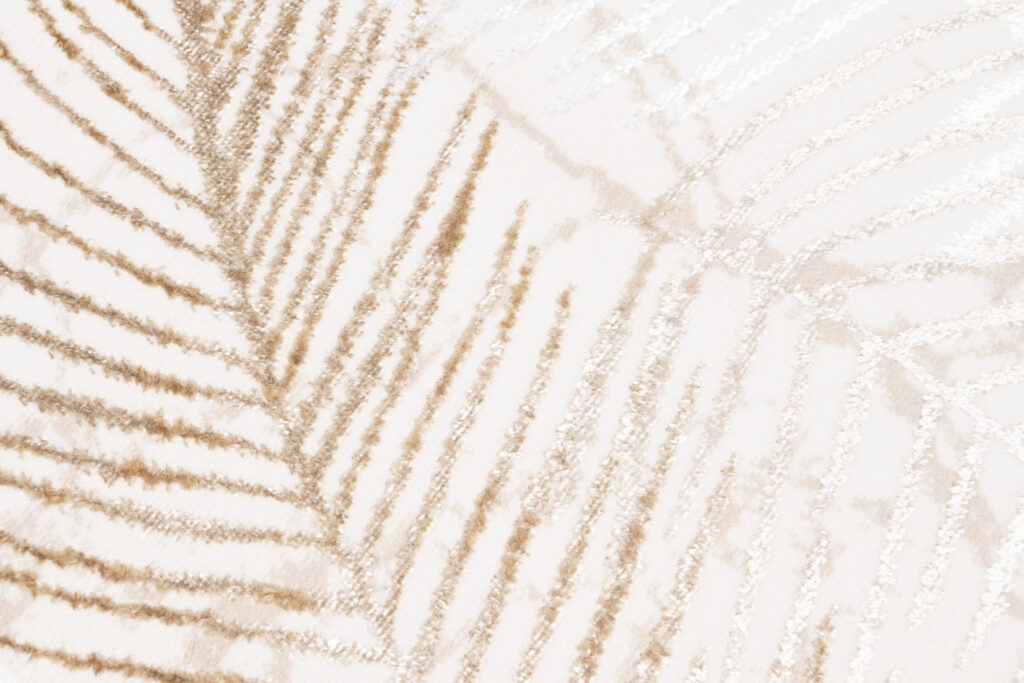 Alfombra de Pasillo Crystal Beige Hojas