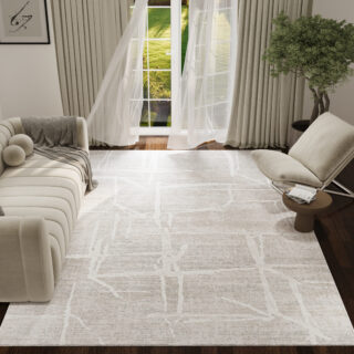 Alfombra Trend Gris Beige Geométrica