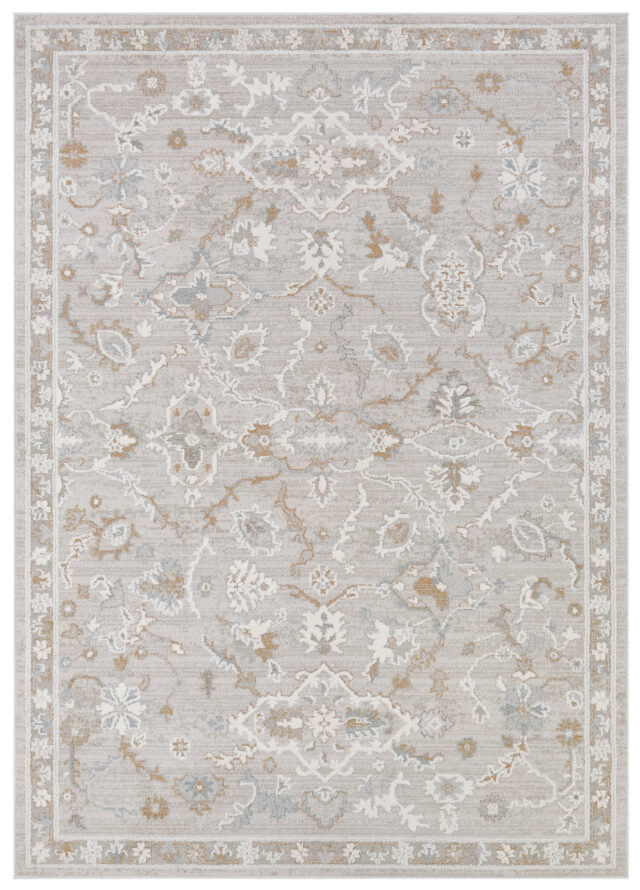 Alfombra Trend Beige Gris Floral
