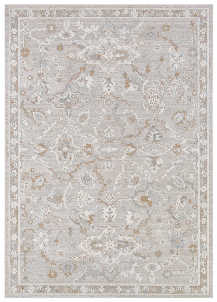 Alfombra Trend Beige Gris Floral