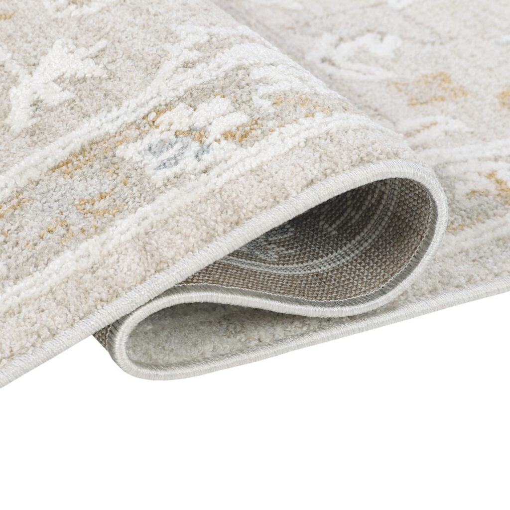 Alfombra Trend Beige Gris Floral