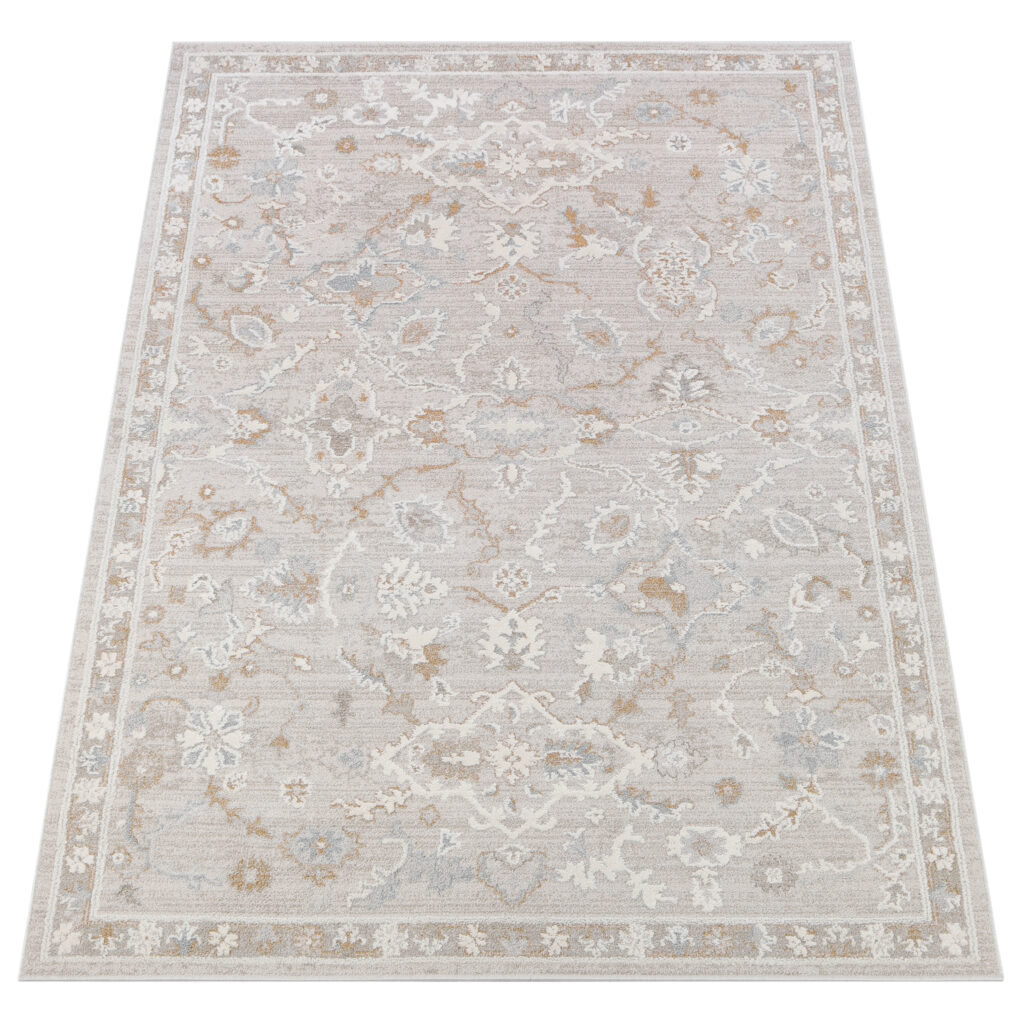 Alfombra Trend Beige Gris Floral