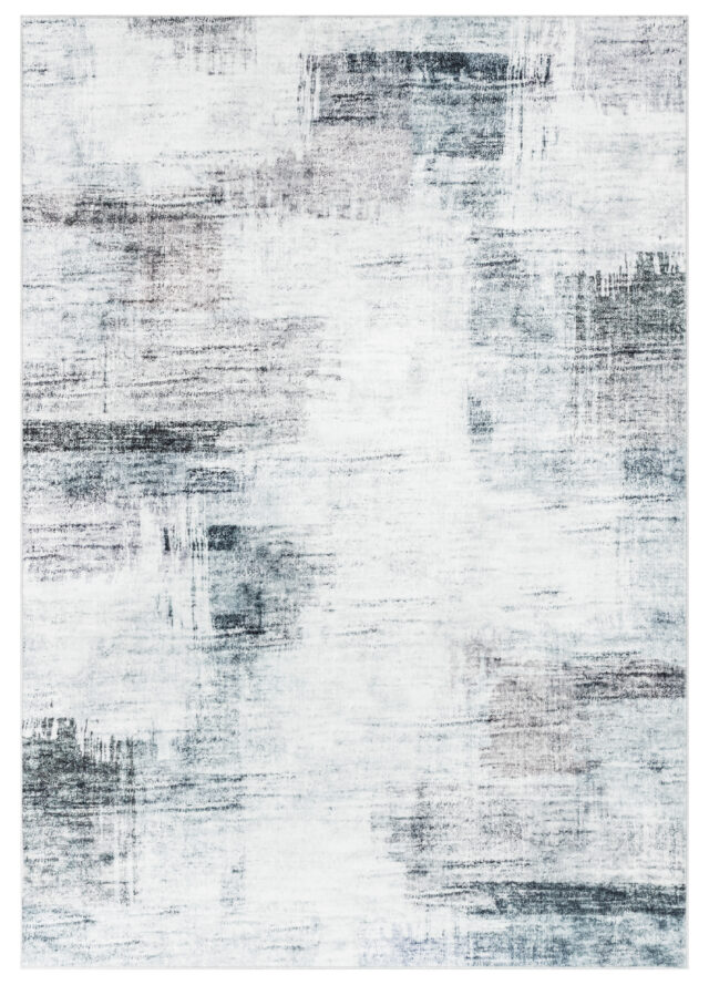 Alfombra Venezia Gris Azul Marino Abstracto