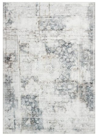 Alfombra Venezia Gris Azul Marino Vintage