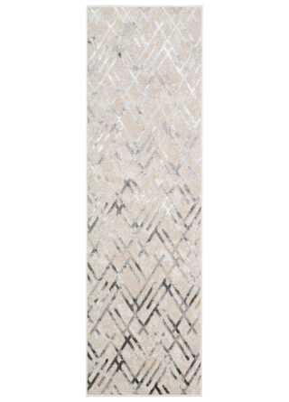 Alfombra de Pasillo Crystal Gris Beige Rombos