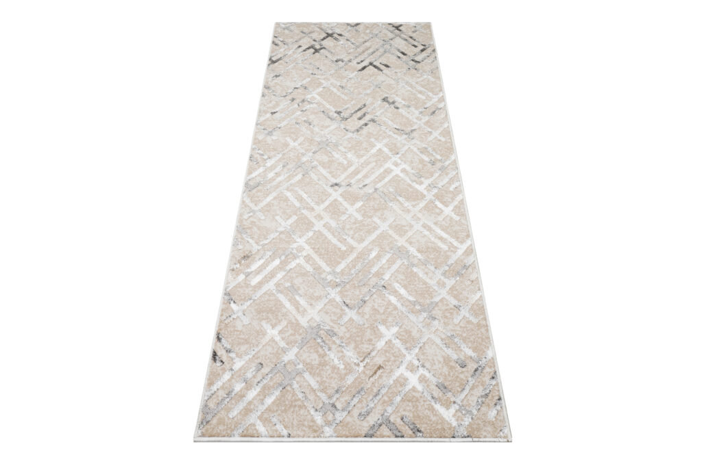 Alfombra de Pasillo Crystal Gris Beige Rombos