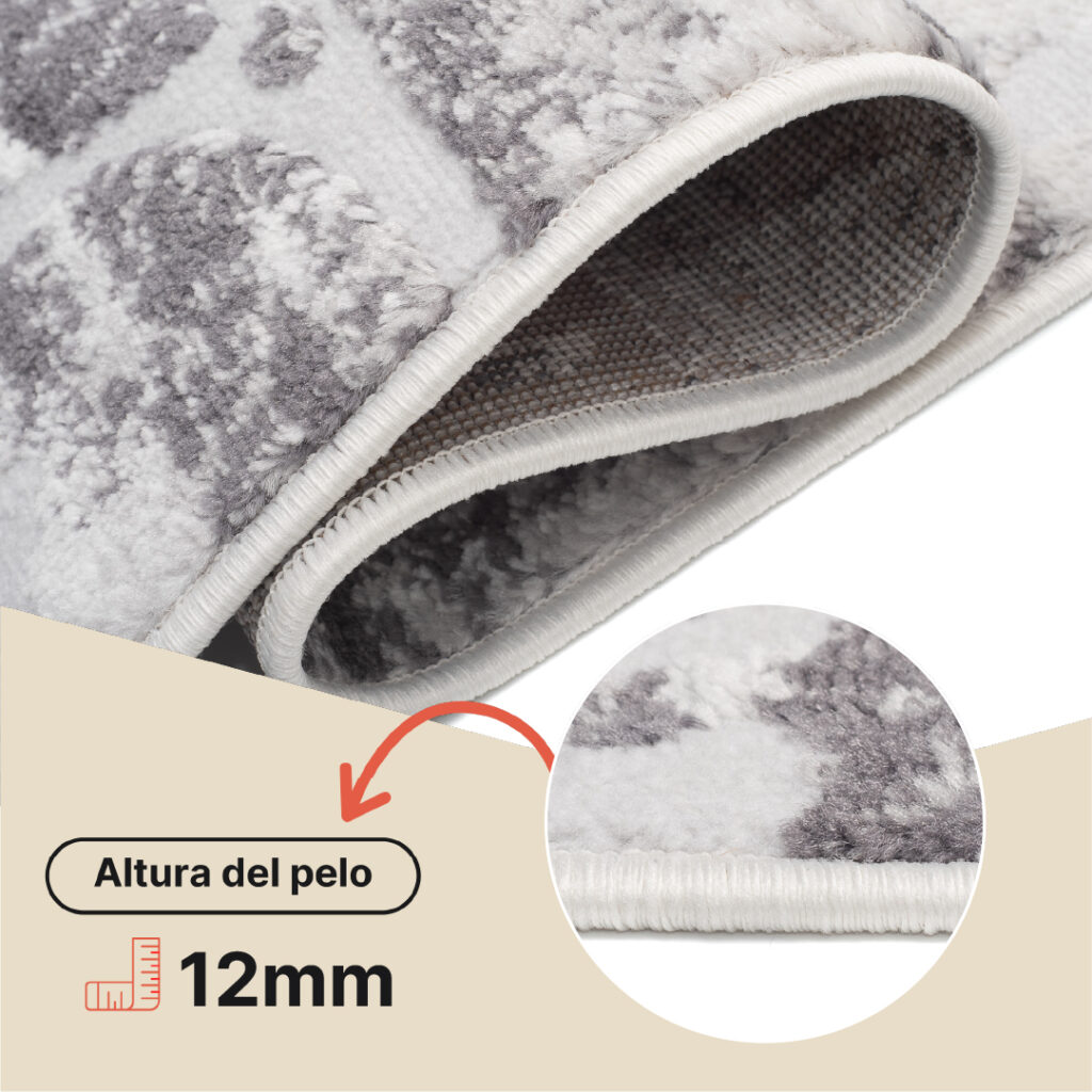 Alfombra Sky Gris Beige Abstracto Moteado