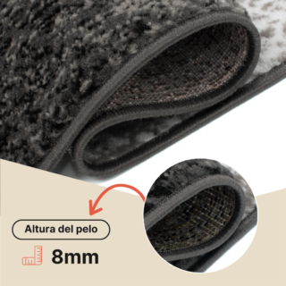 Alfombra Dream Moderno Gris Rosa Ondas