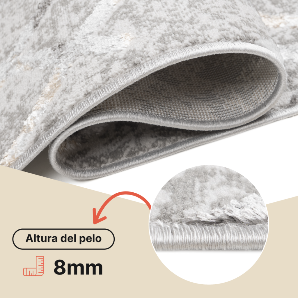 Alfombra de Pasillo Crystal Gris oscuro Rombos
